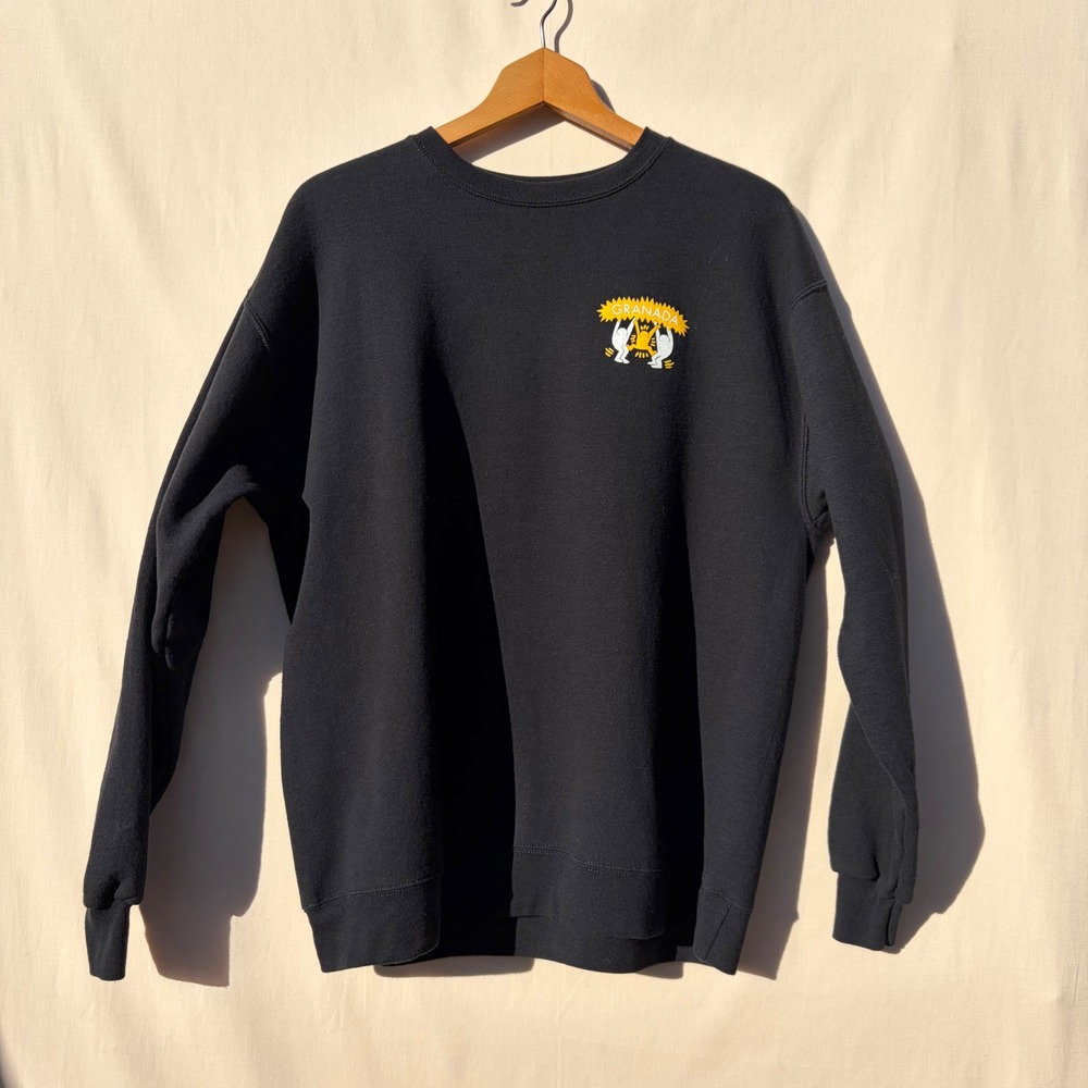 Hanes EcoSmart‎ Keith Haring Granada Graphic Sweatshirt Black Mens Large L G G